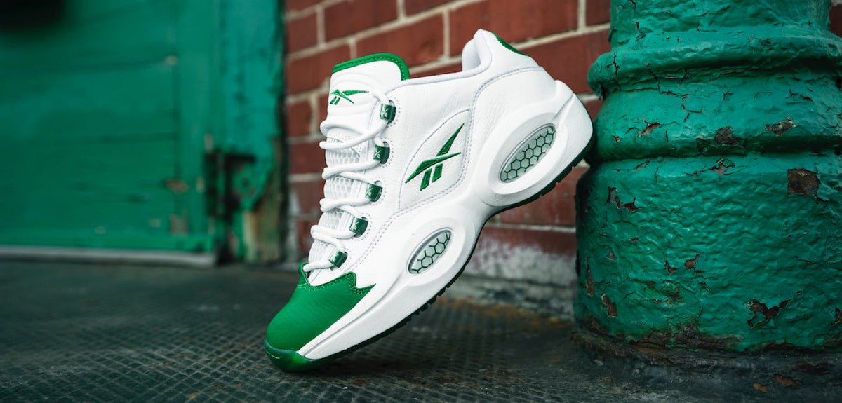 THE ANSWER IS GREEN: REEBOK QUESTION LOW 'GREEN TOE'
