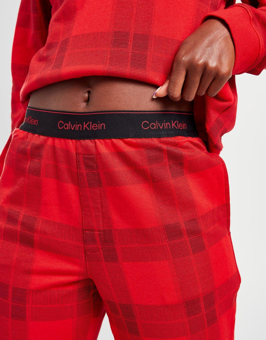 Plaid Tape Joggers