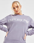 Oversized Logo Crew Sweatshirt