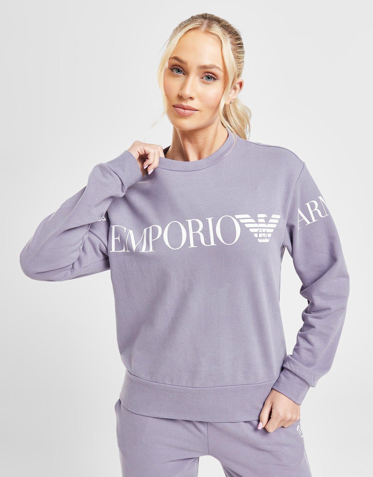 Oversized Logo Crew Sweatshirt