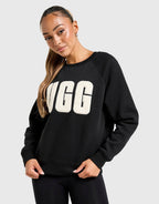 Fuzzy Logo Crew Sweatshirt