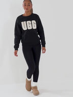 Fuzzy Logo Crew Sweatshirt