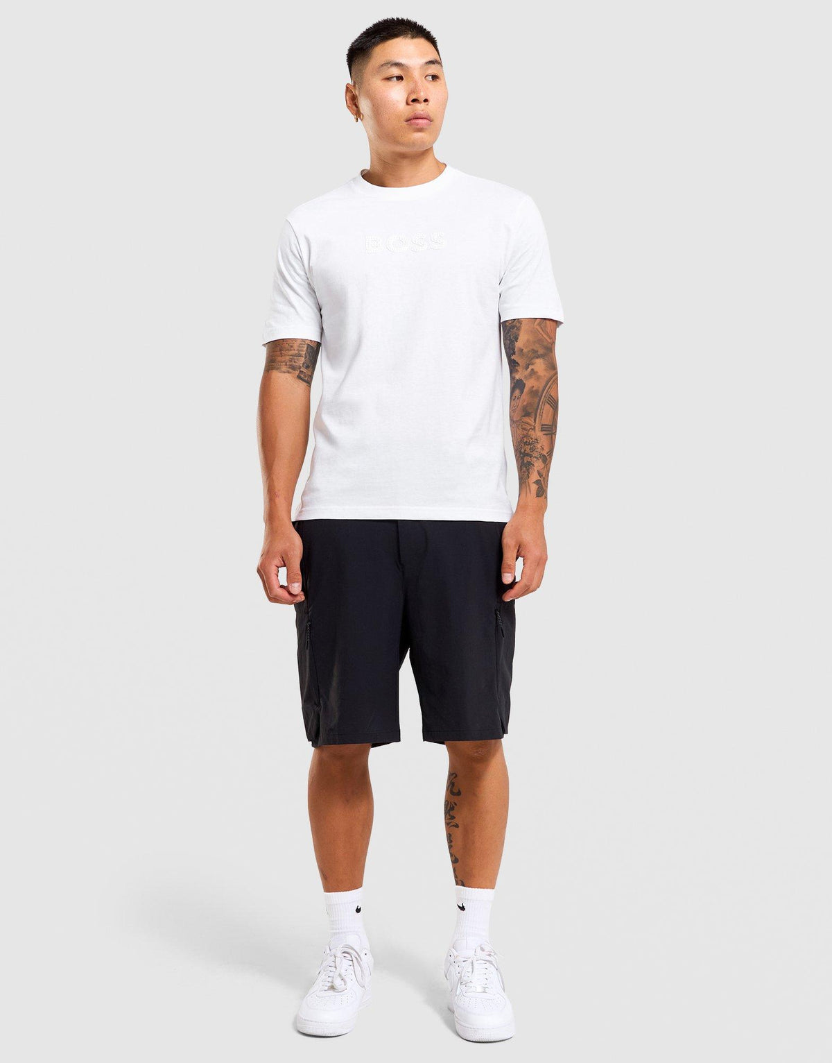 Woven Globe Cargo Shorts
