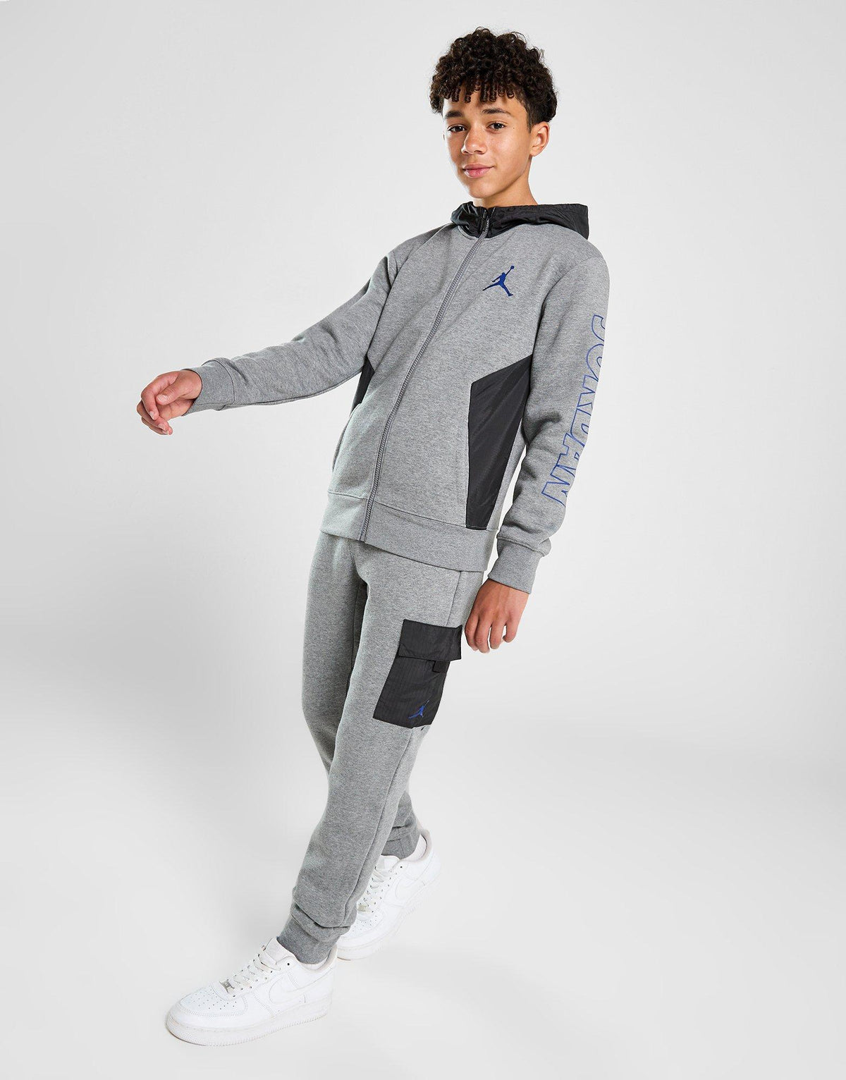 Woven Overlay Fleece Tracksuit Junior