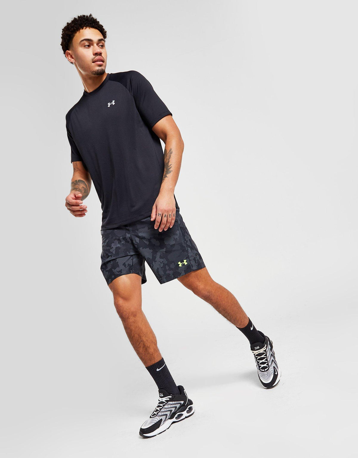 Woven Camo Shorts