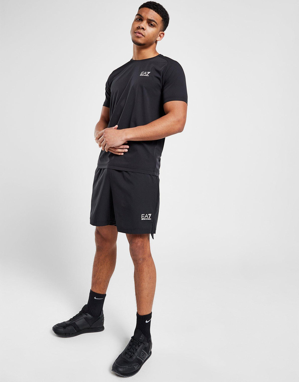Back Print T-Shirt/Shorts Set