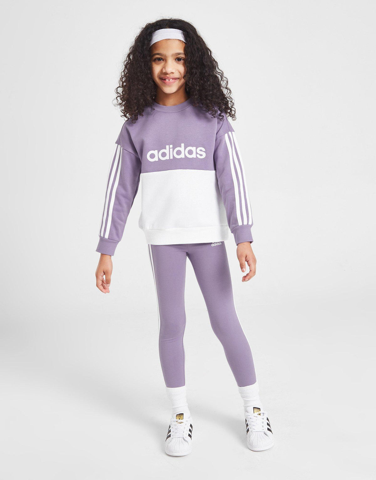Girls' Linear Sweatshirt/Leggings Set Children