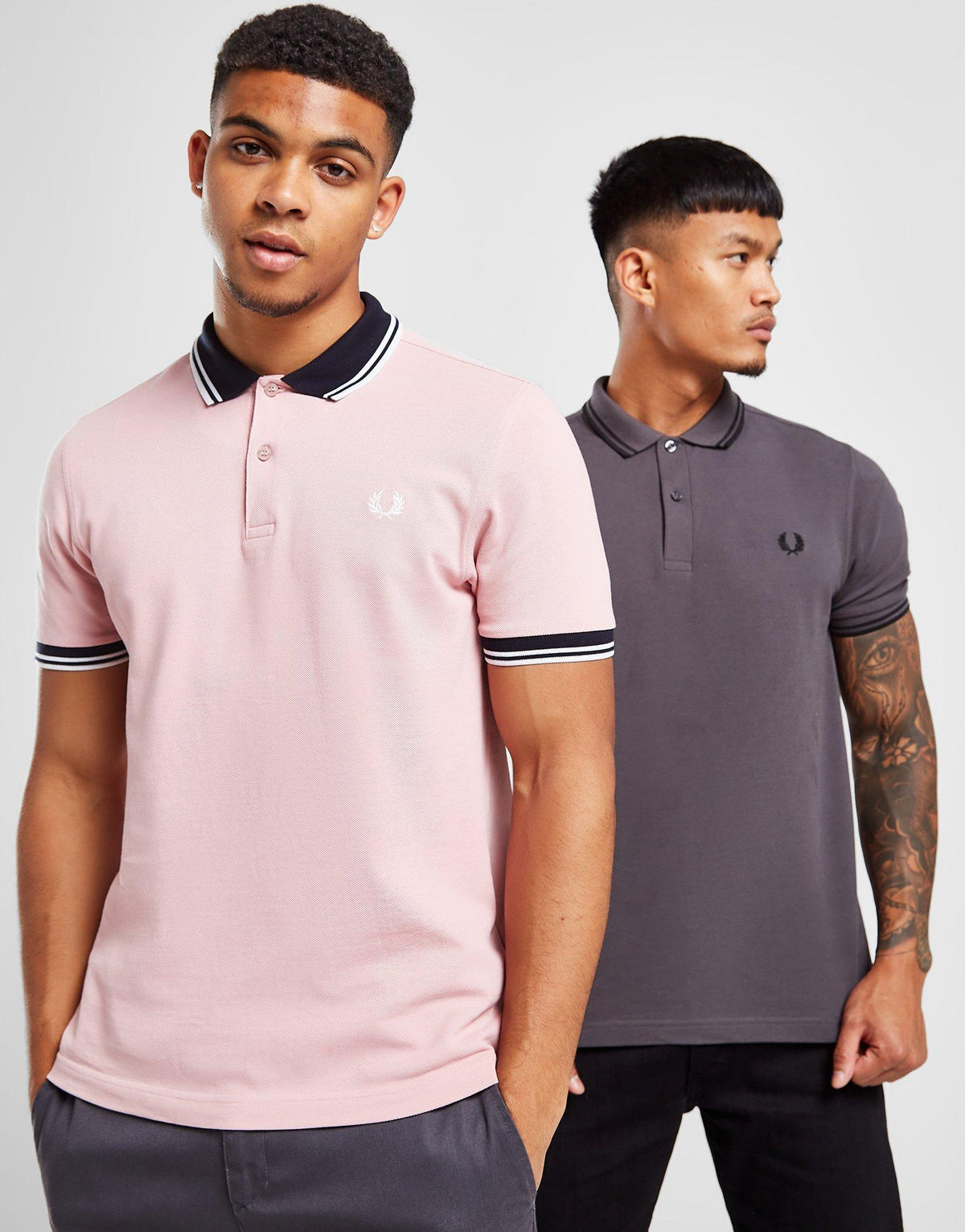 Contrast Collar Polo Shirt