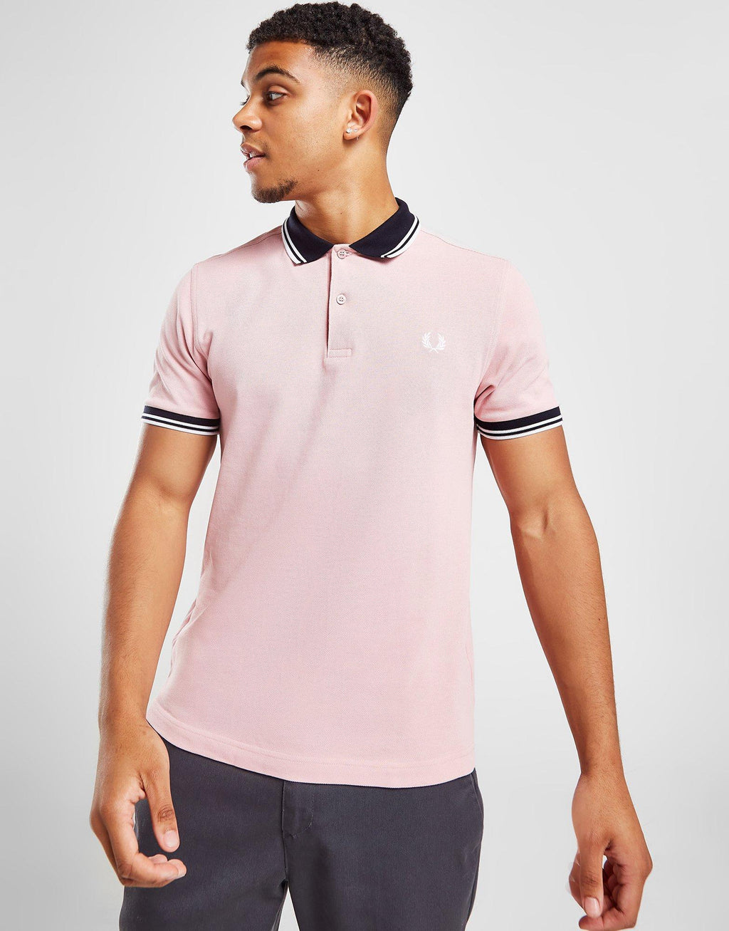 Contrast Collar Polo Shirt