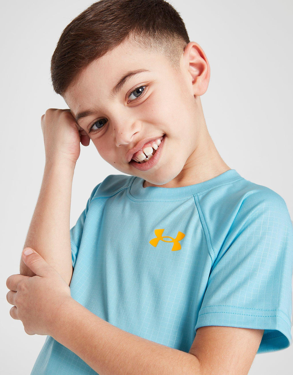 Emboss Grid T-Shirt/Shorts Set Children
