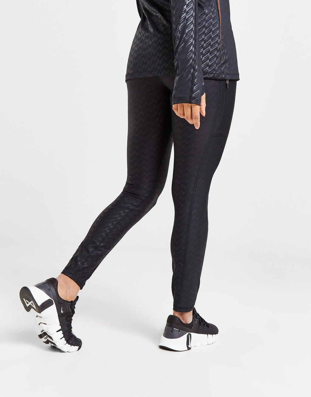 Emboss All Over Print Leggings
