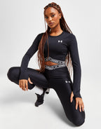 Crossover Long Sleeve Crop Top