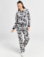 Diamante Velour Camo Track Pants