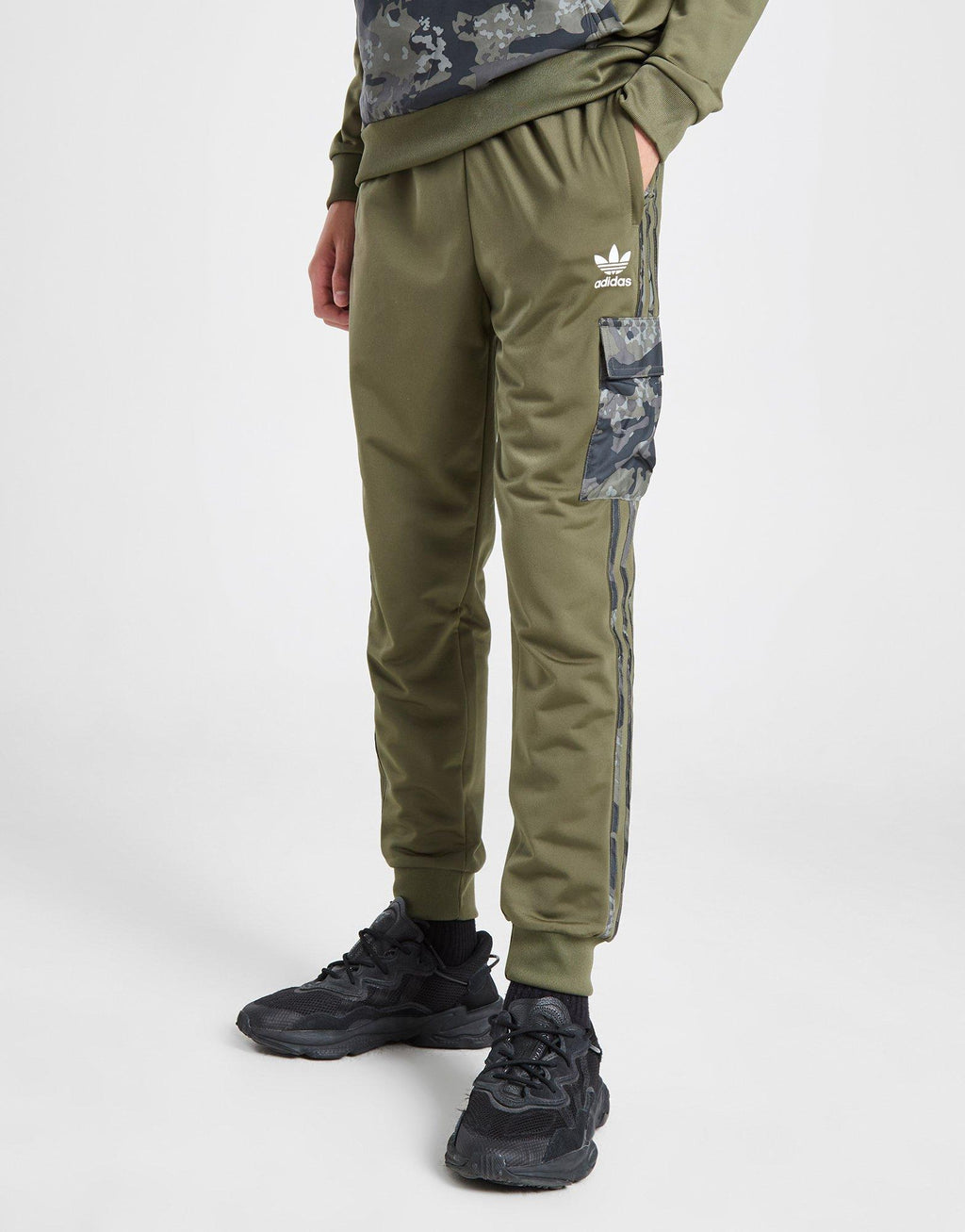 Camo Colour Block Mix Cargo Joggers Junior