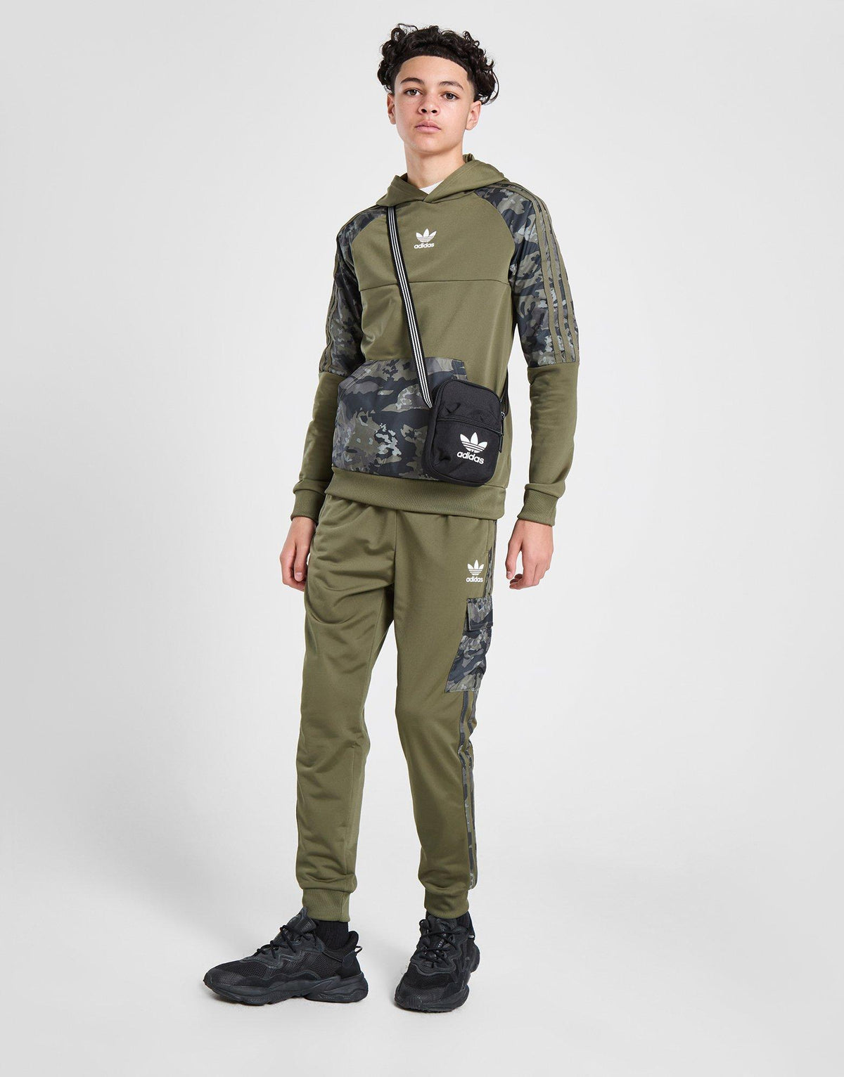 Camo Colour Block Mix Cargo Joggers Junior