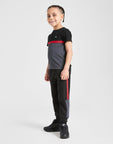 Colour Block Tape Fleece Joggers Children