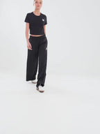 Popper Wide Leg Track Pants