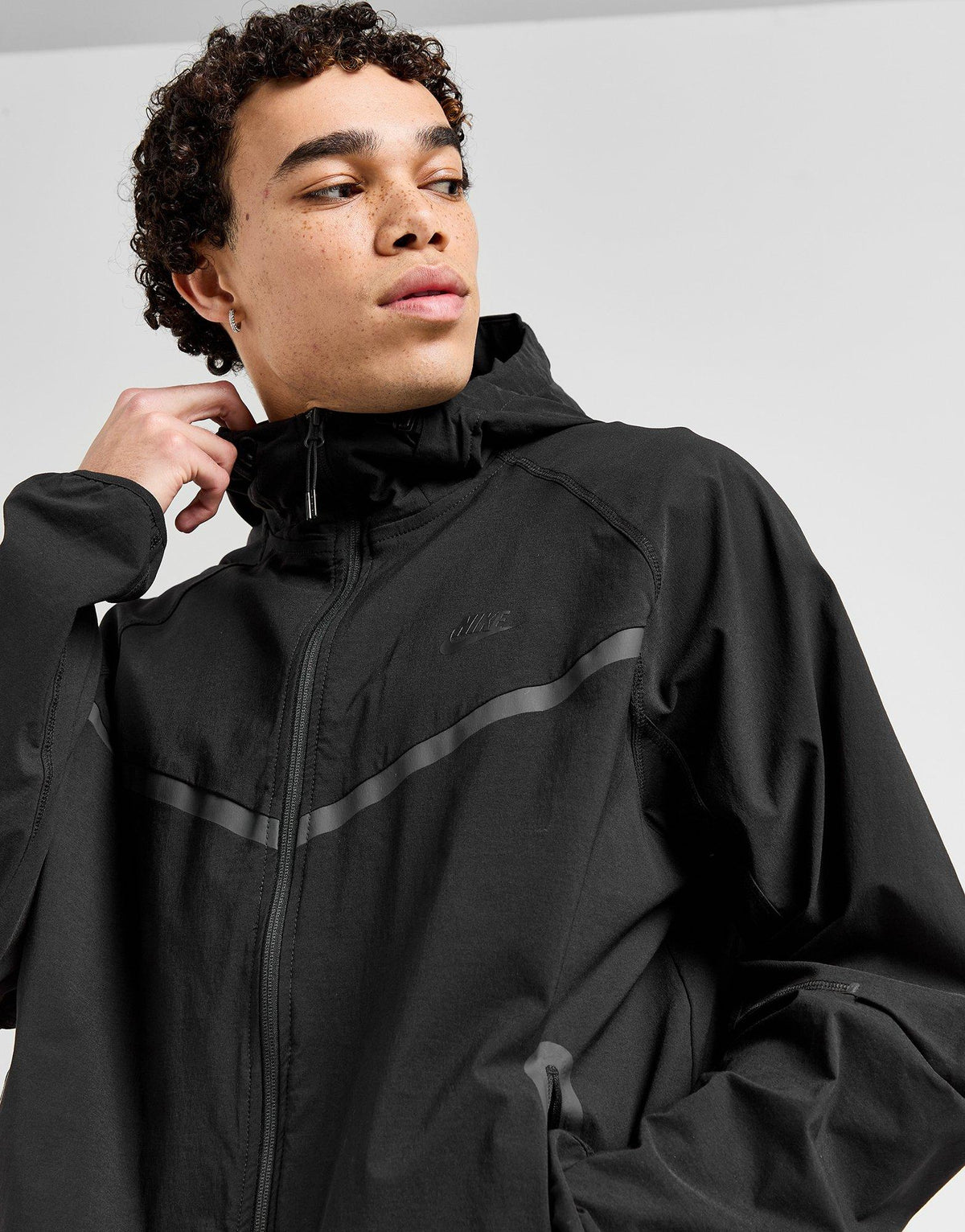 Tech Woven Full Zip Hooded Jacket