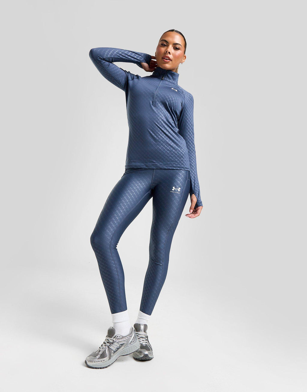 Embossed All Over Print Leggings