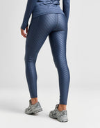 Embossed All Over Print Leggings