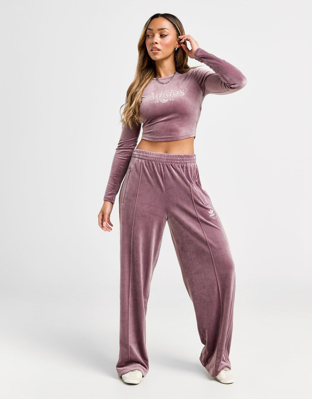 Velour Swirl Long Sleeve Top