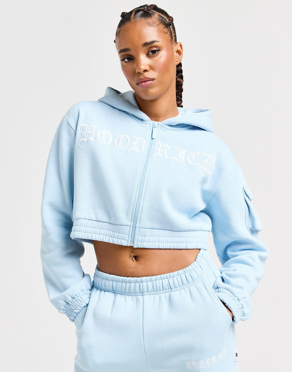 Dusk Crop Full Zip Hoodie