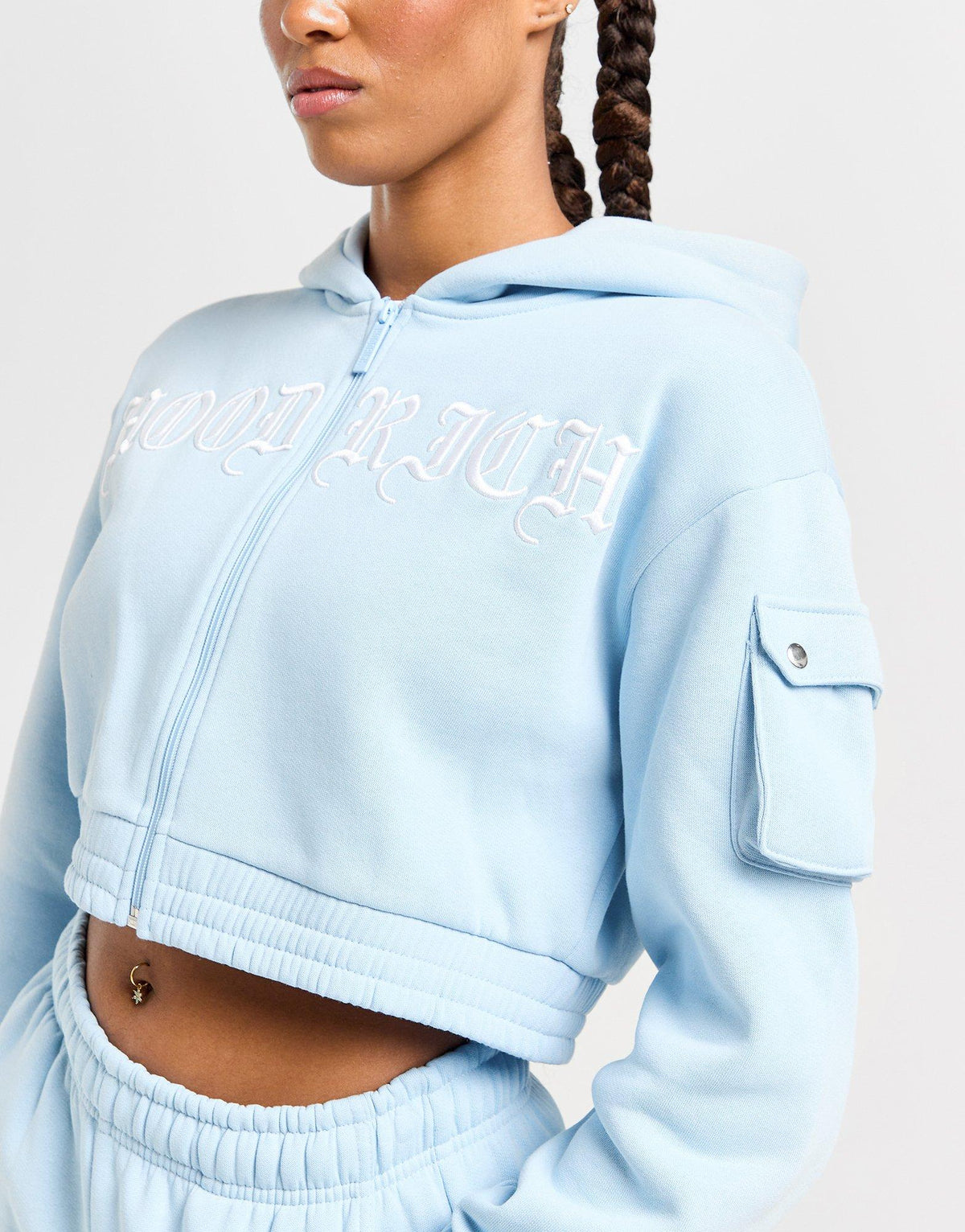 Dusk Crop Full Zip Hoodie