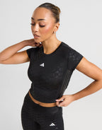 Hyperglam Embossed Crop Top