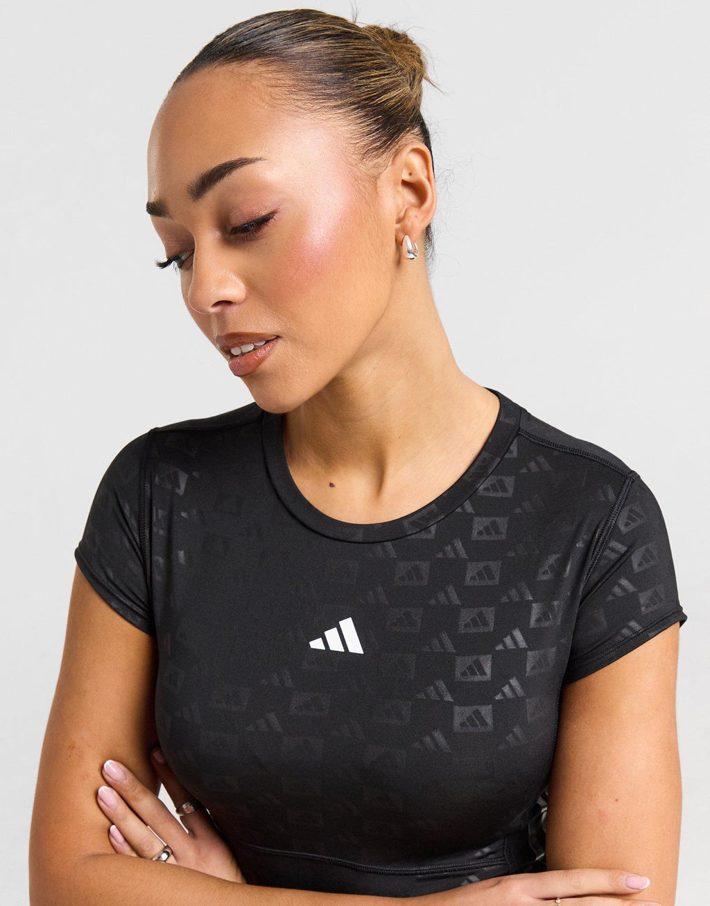 Hyperglam Embossed Crop Top