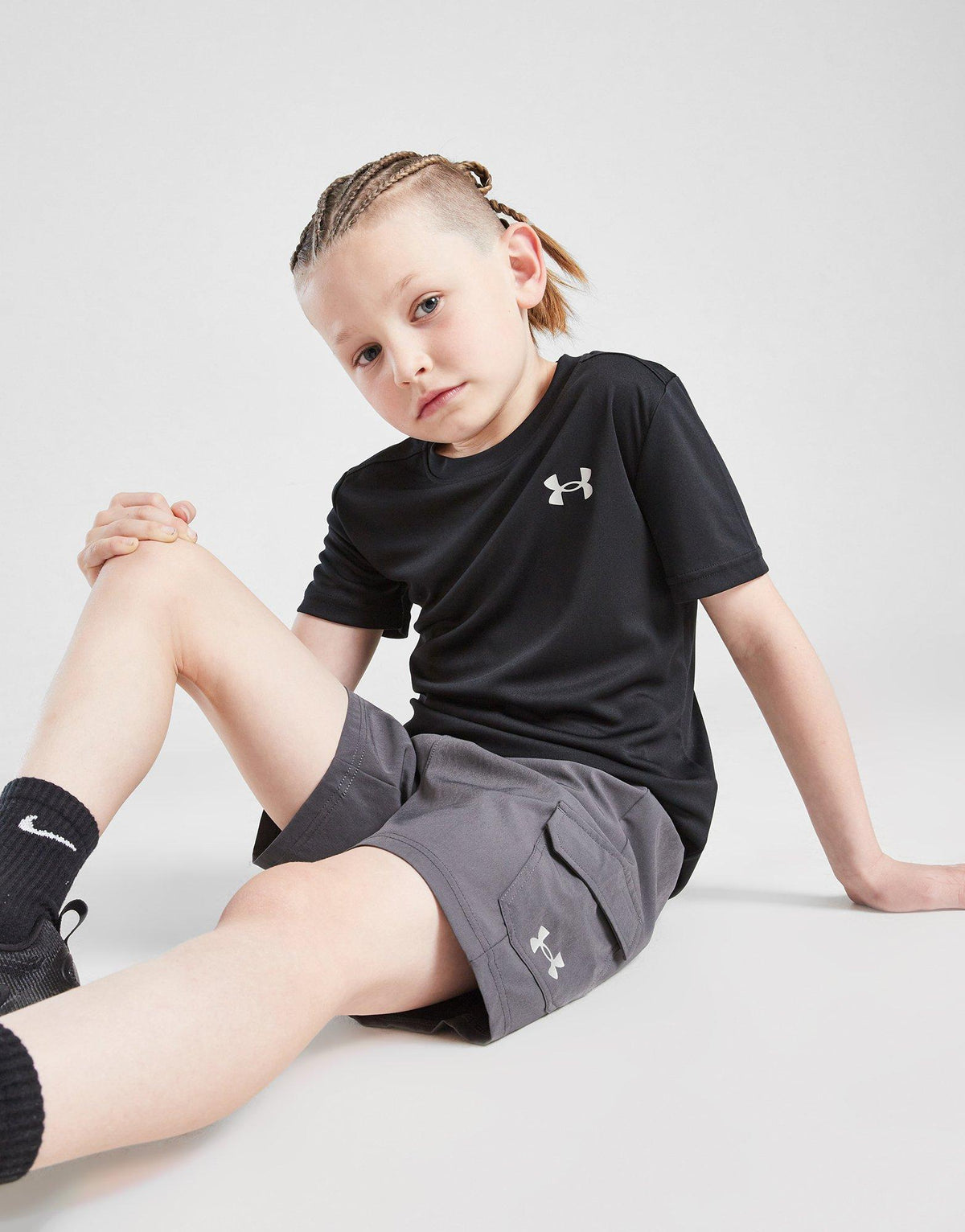 UA Tech T-Shirt/Woven Cargo Shorts Set Children
