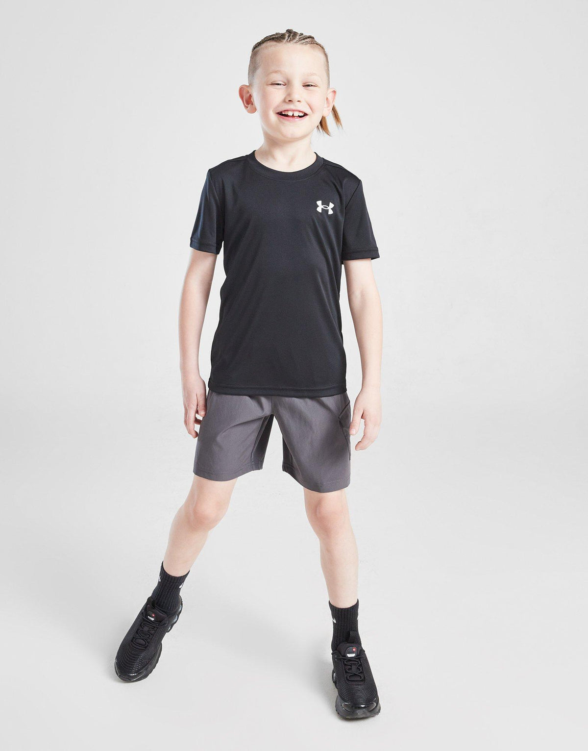 UA Tech T-Shirt/Woven Cargo Shorts Set Children