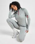 Woven Pocket 1/4 Zip Top
