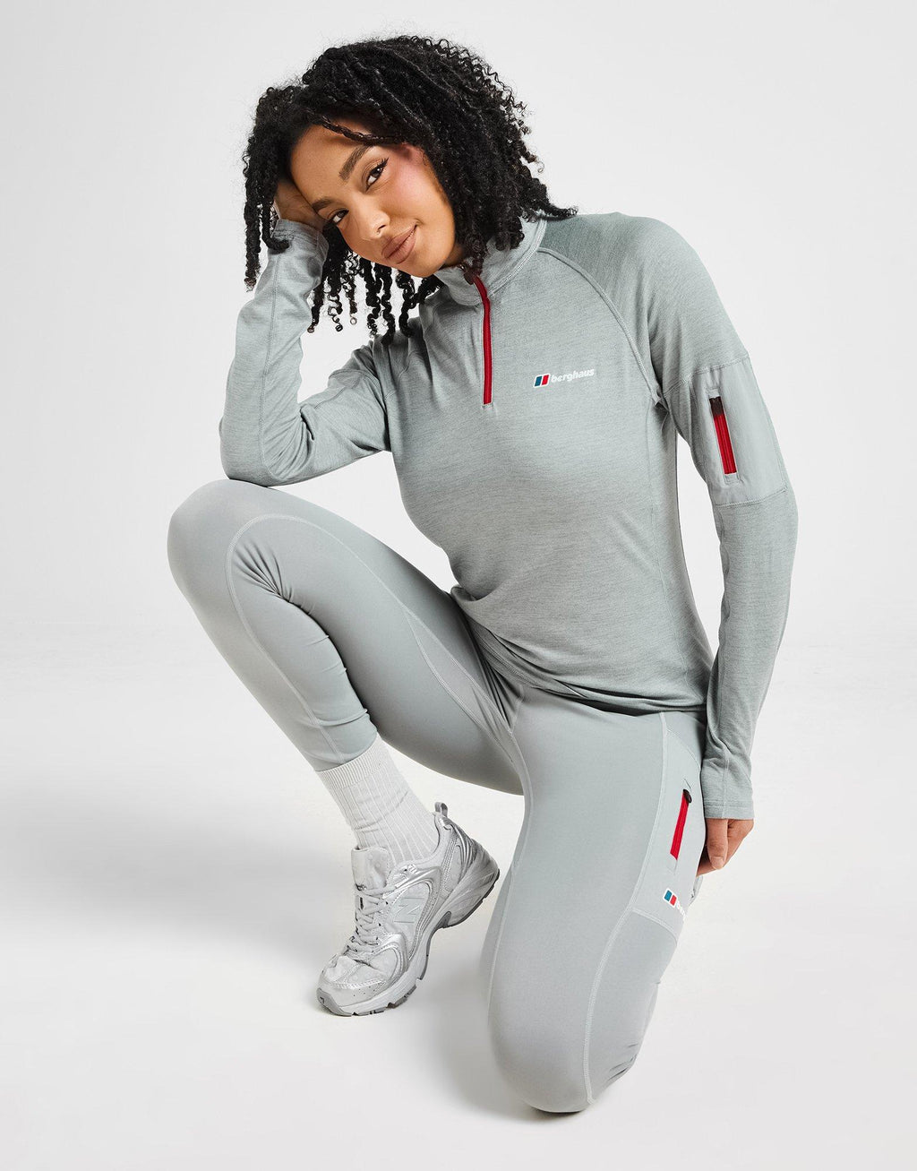 Woven Pocket 1/4 Zip Top