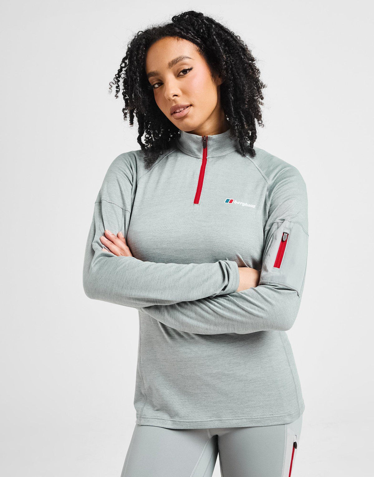 Woven Pocket 1/4 Zip Top