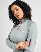 Woven Pocket 1/4 Zip Top