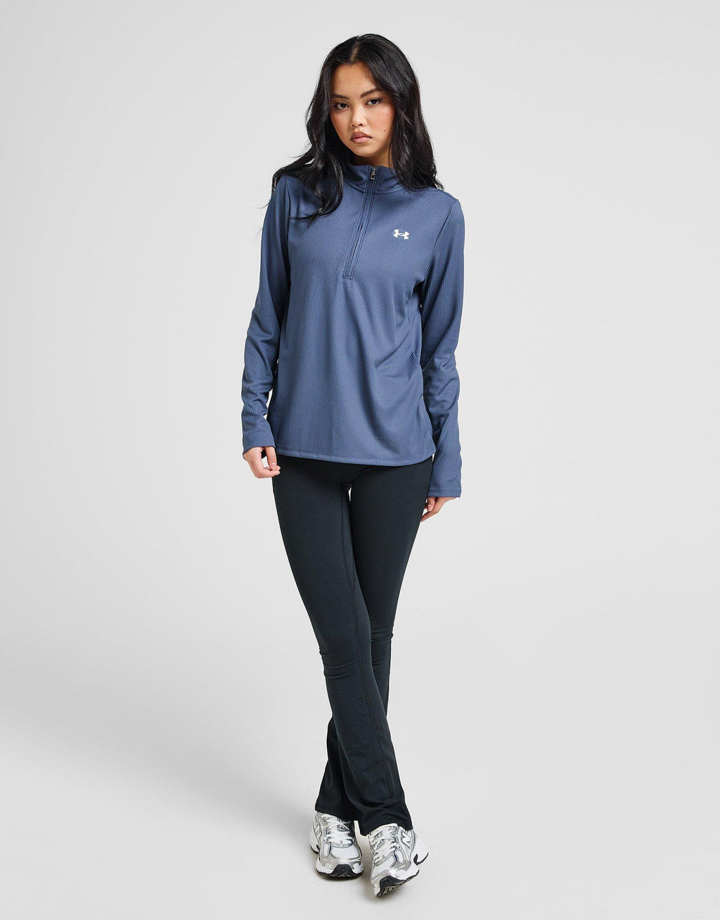 Tech Ribbed 1/4 Zip Top