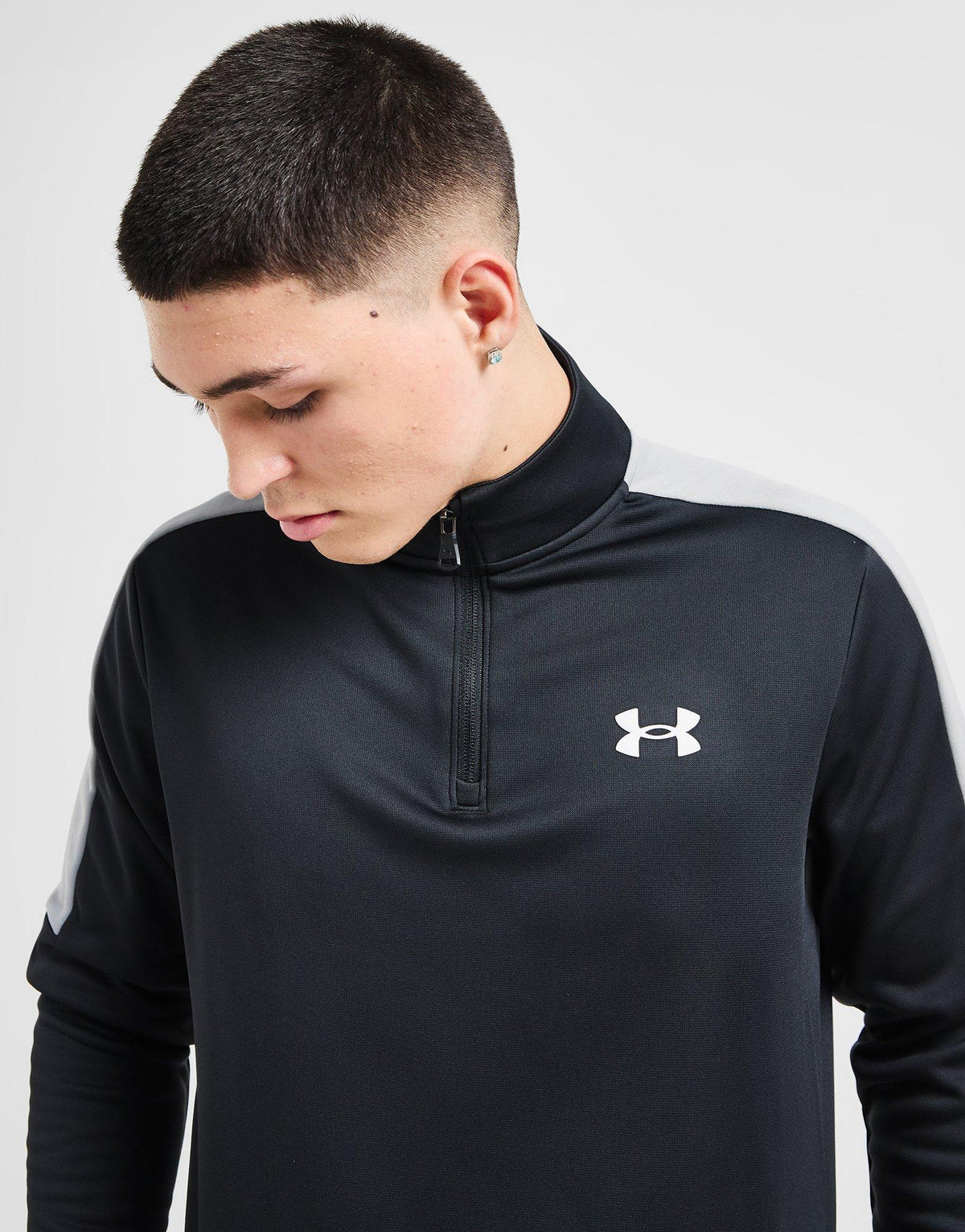 Armour Fleece 1/4 Zip Wordmark Top