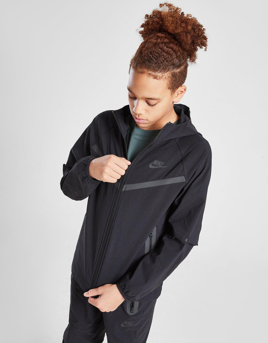 Tech Woven Full Zip Jacket Junior's