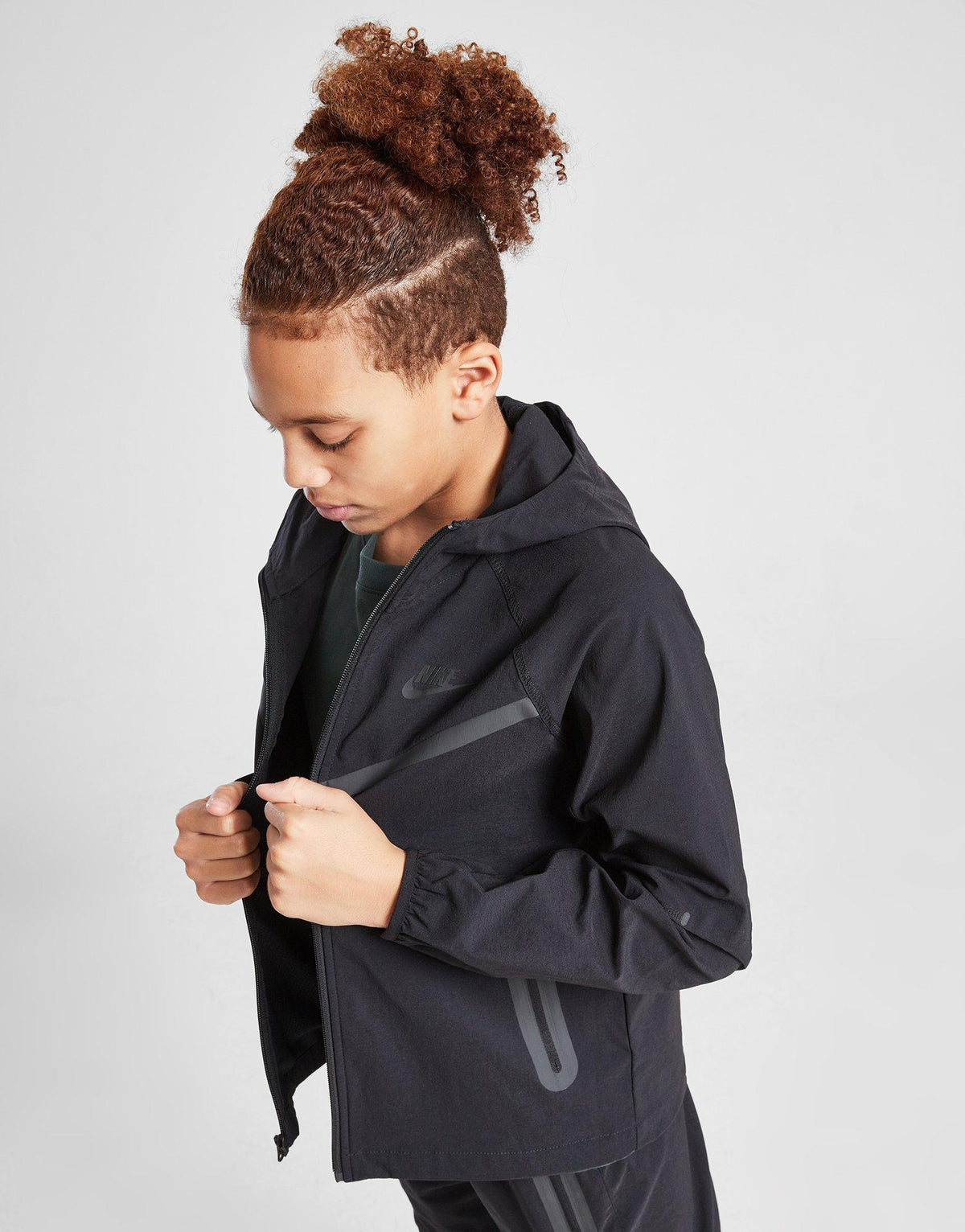 Tech Woven Full Zip Jacket Junior's