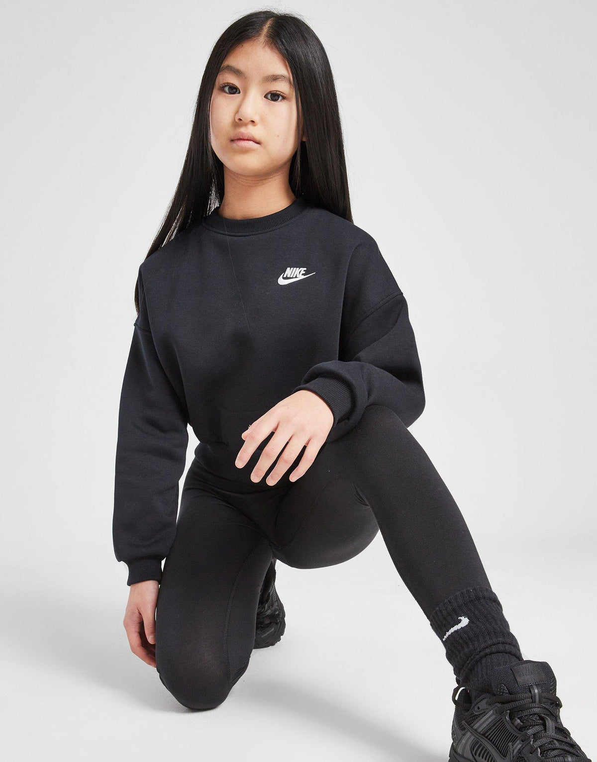 Club Crop Crew Sweatshirt Junior's