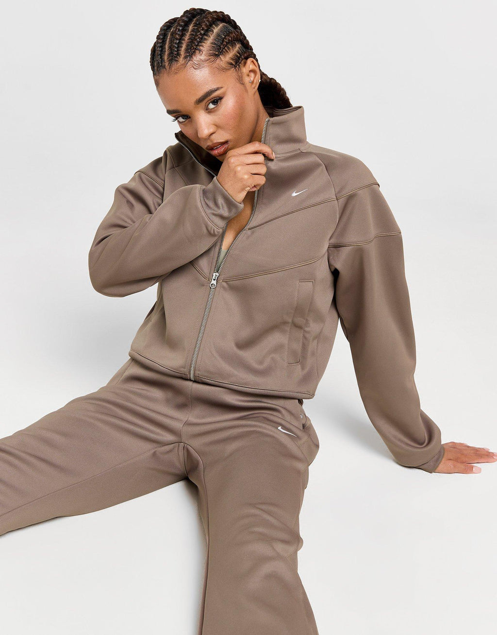 Poly Knit Full Zip Jacket