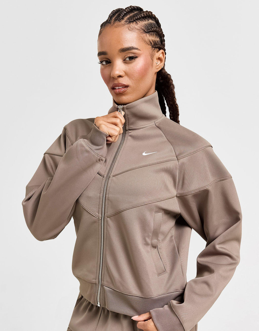 Poly Knit Full Zip Jacket