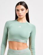 Hyperglam Cropped Long Sleeve Top