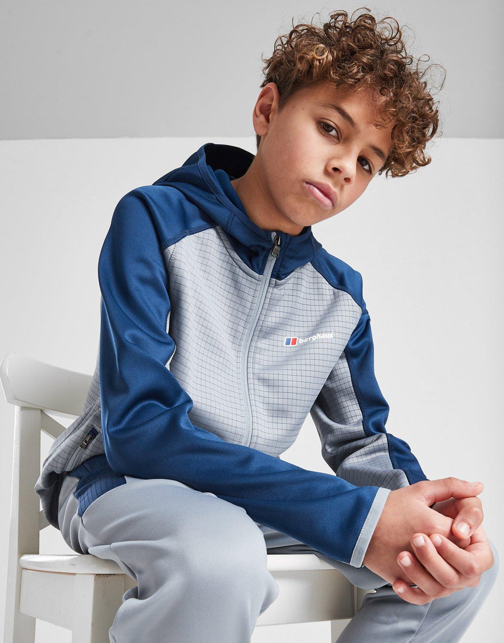 Grid Full-Zip Hoodie Junior's