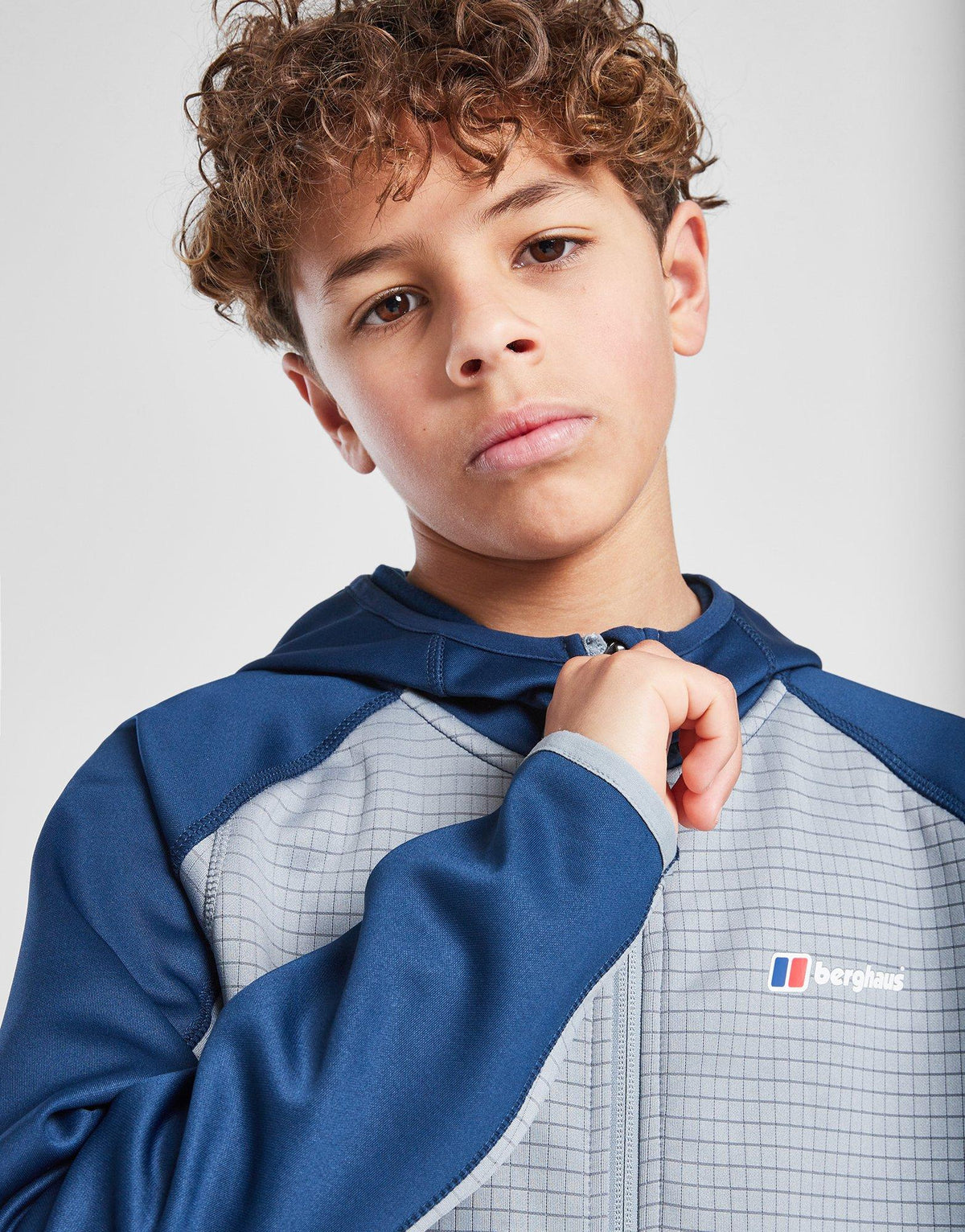 Grid Full-Zip Hoodie Junior's