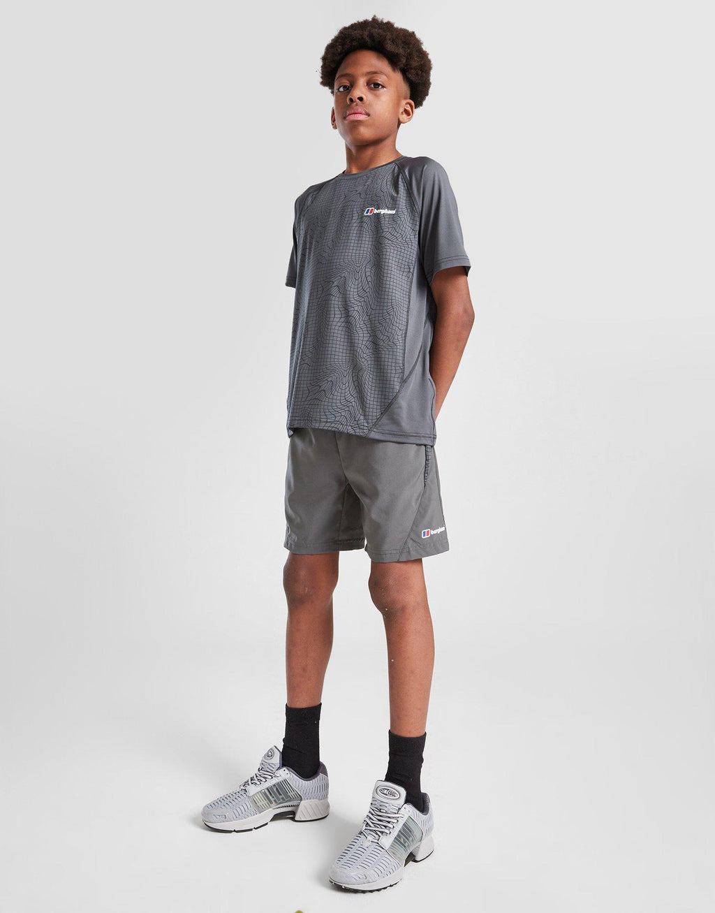 All Over Print Grid Shorts Junior