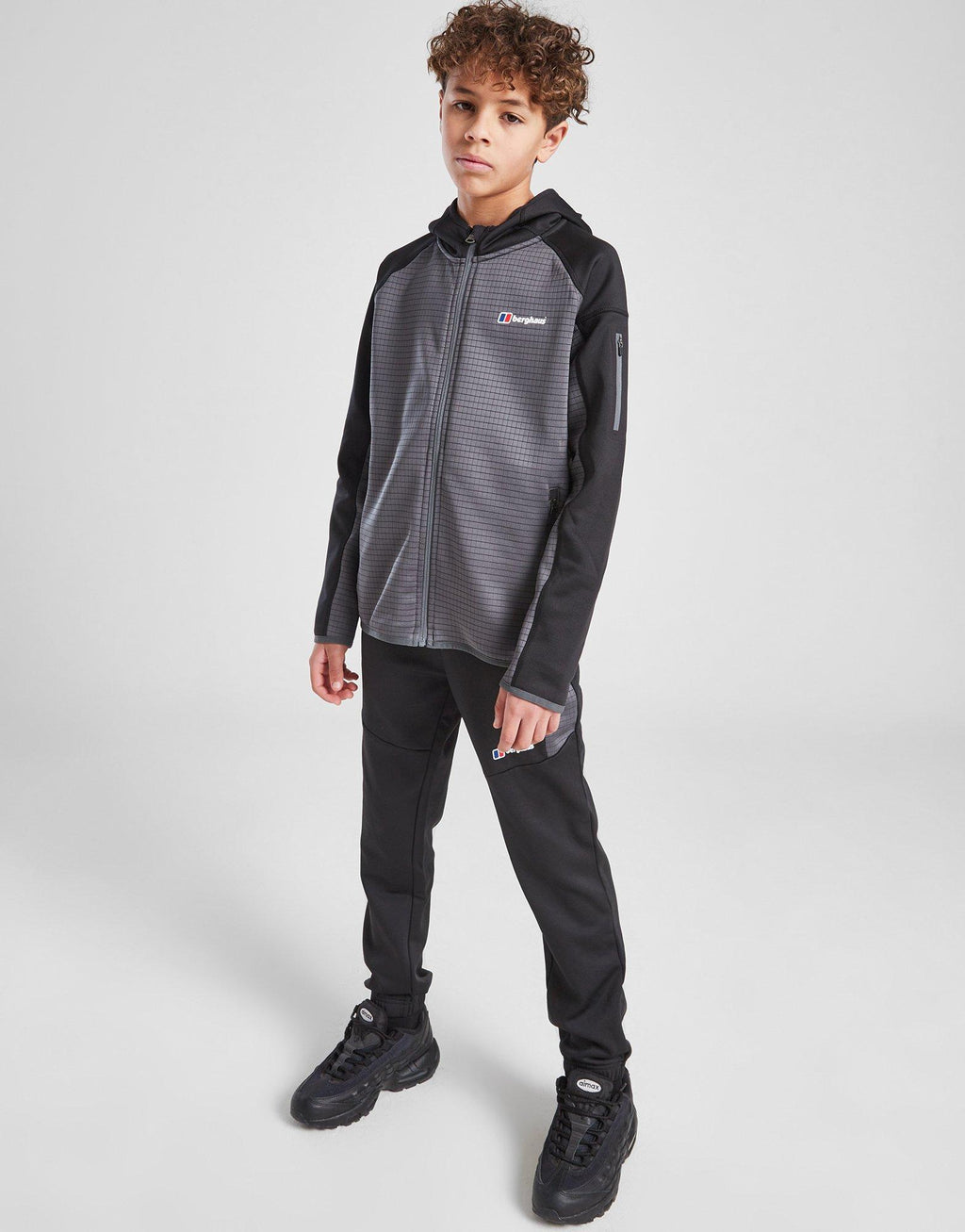 Grid Full Zip Hoodie Junior