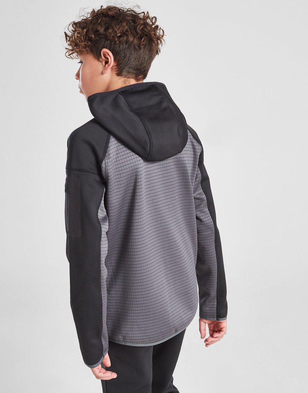 Grid Full Zip Hoodie Junior