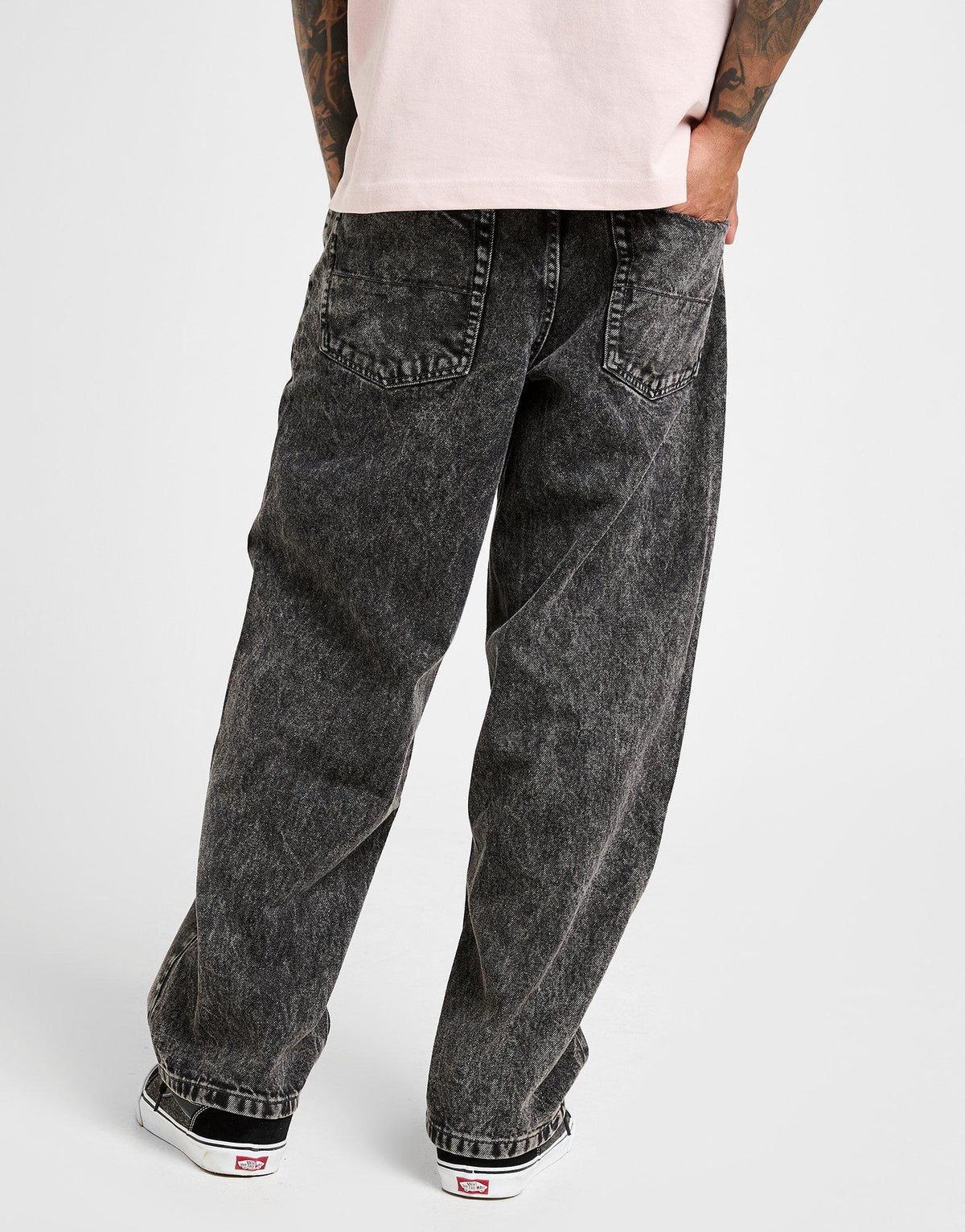 Check-5 Baggy Stonewash Jeans