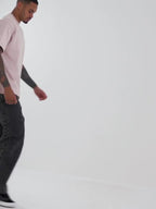 Check-5 Baggy Stonewash Jeans